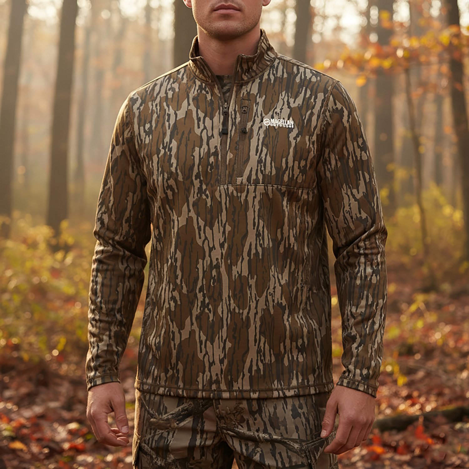 Magellan Outdoors Men's HuntGear Crocket 1/4-Zip Pullover Top - view number 5