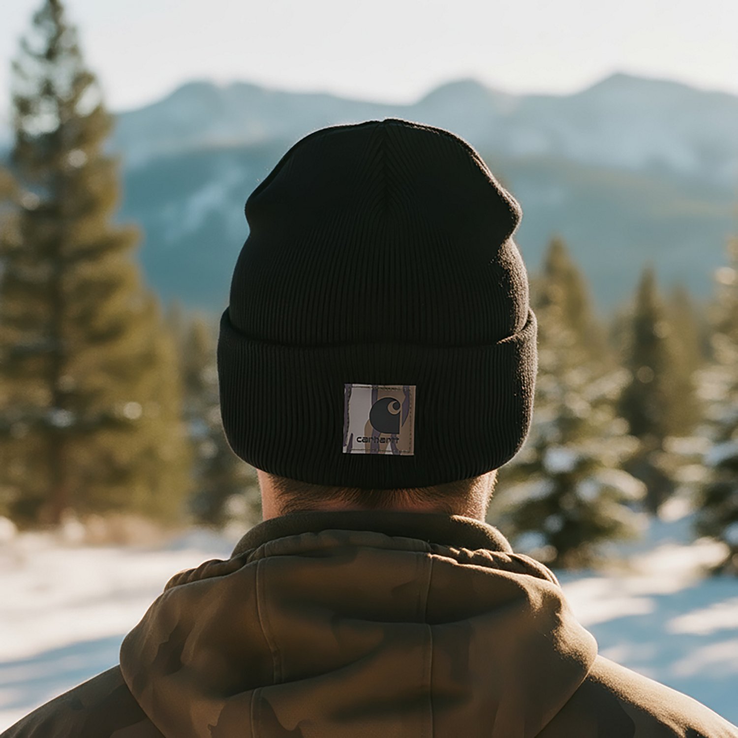 Carhartt Adult Knit Camo Patch Beanie  - view number 3
