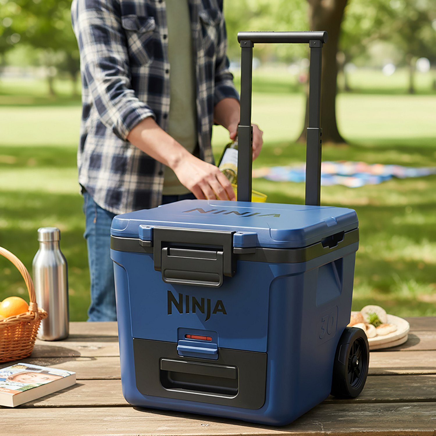 Ninja FrostVault 30qt Wheeled Cooler with Cold Dry Zone