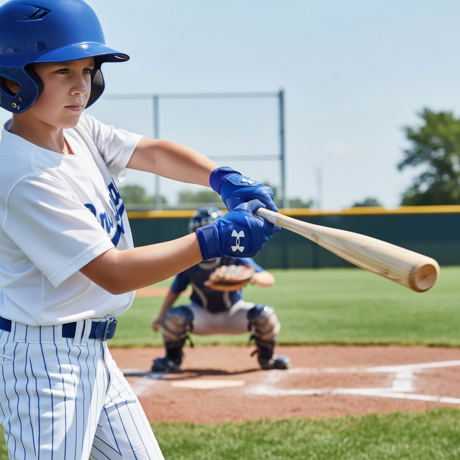 Under Armour Kids’ Clean Up Baseball Batting Gloves  - view number 4