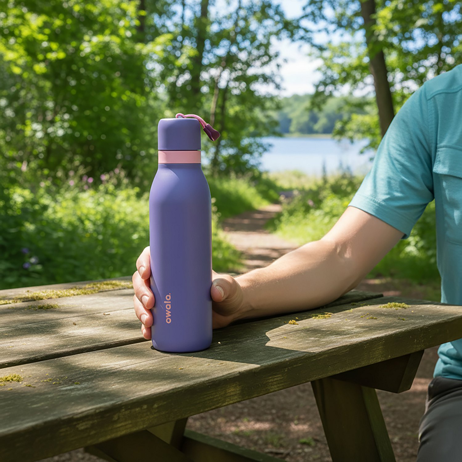 owala FreeSip Twist Stainless Steel Blue Jay 18 oz Water Bottle - view number 5