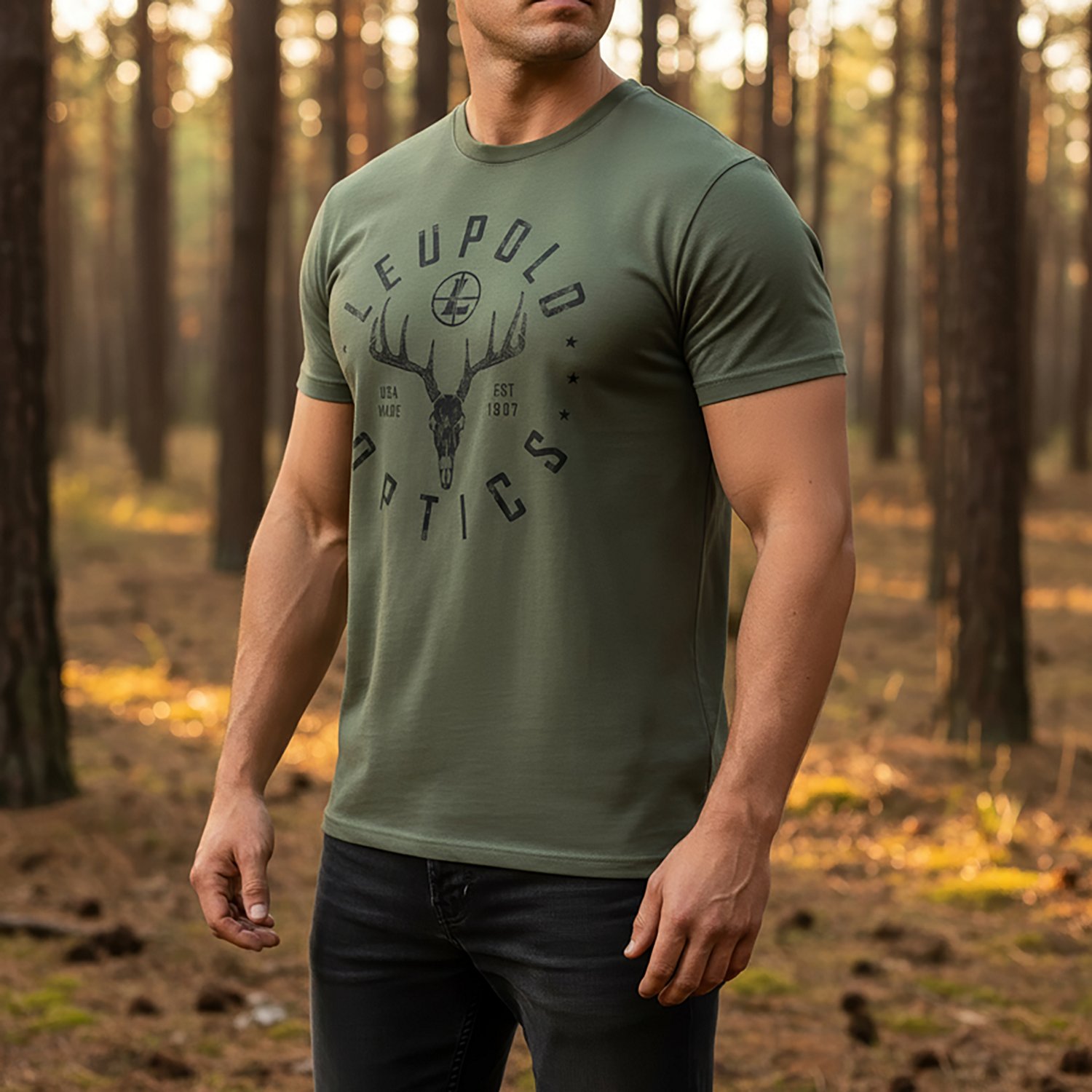Leupold Men's American Whitetail Graphic T-shirt - view number 7