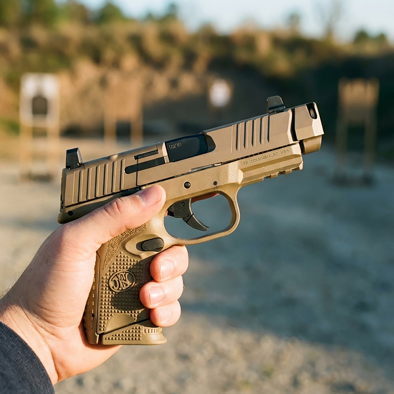 FN 509 MRD Compensated 9mm Semiautomatic Flat Dark Earth Polymer Frame Pistol - view number 2