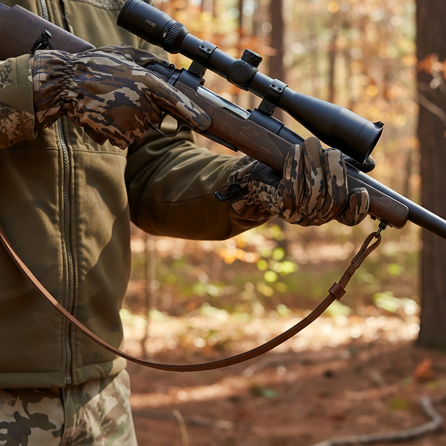 Carhartt Men's Hunt Fleece Camo Gloves - view number 3