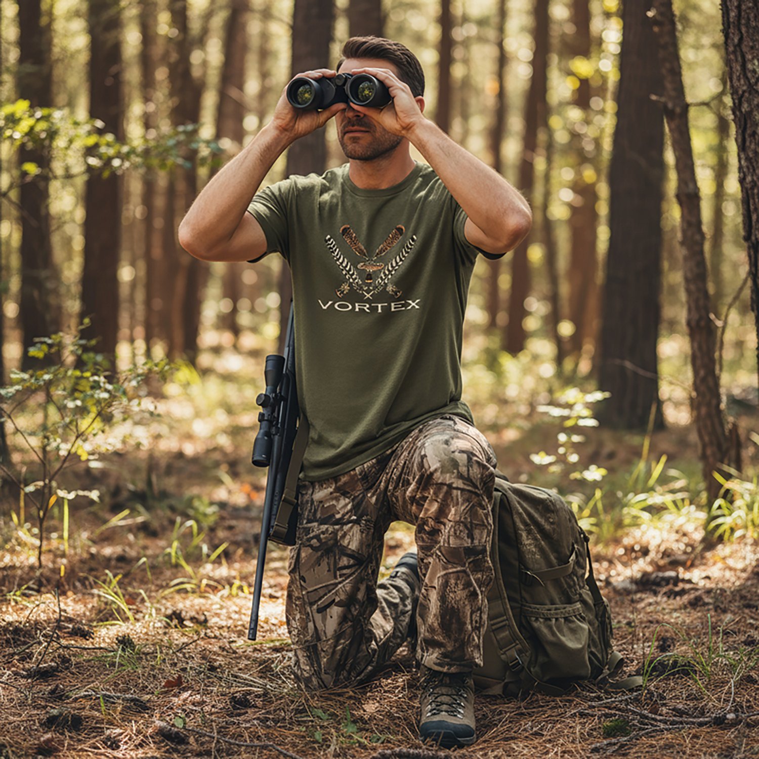 Vortex Men's Turkey Feather Core Logo Short Sleeve T-shirt - view number 4