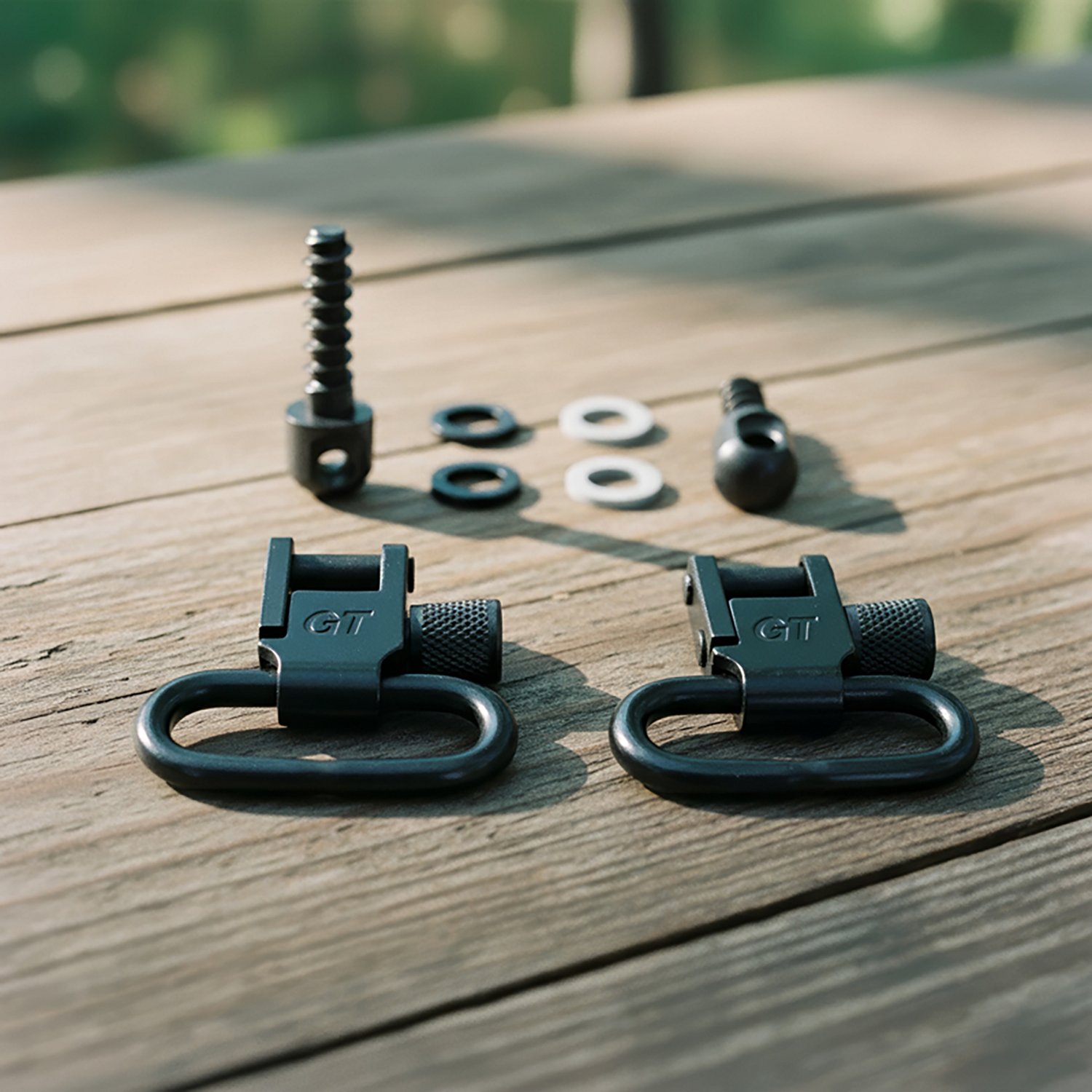 Grovtec GTSW23 1 in Wood Screw Forend Locking Swivel Set - view number 2