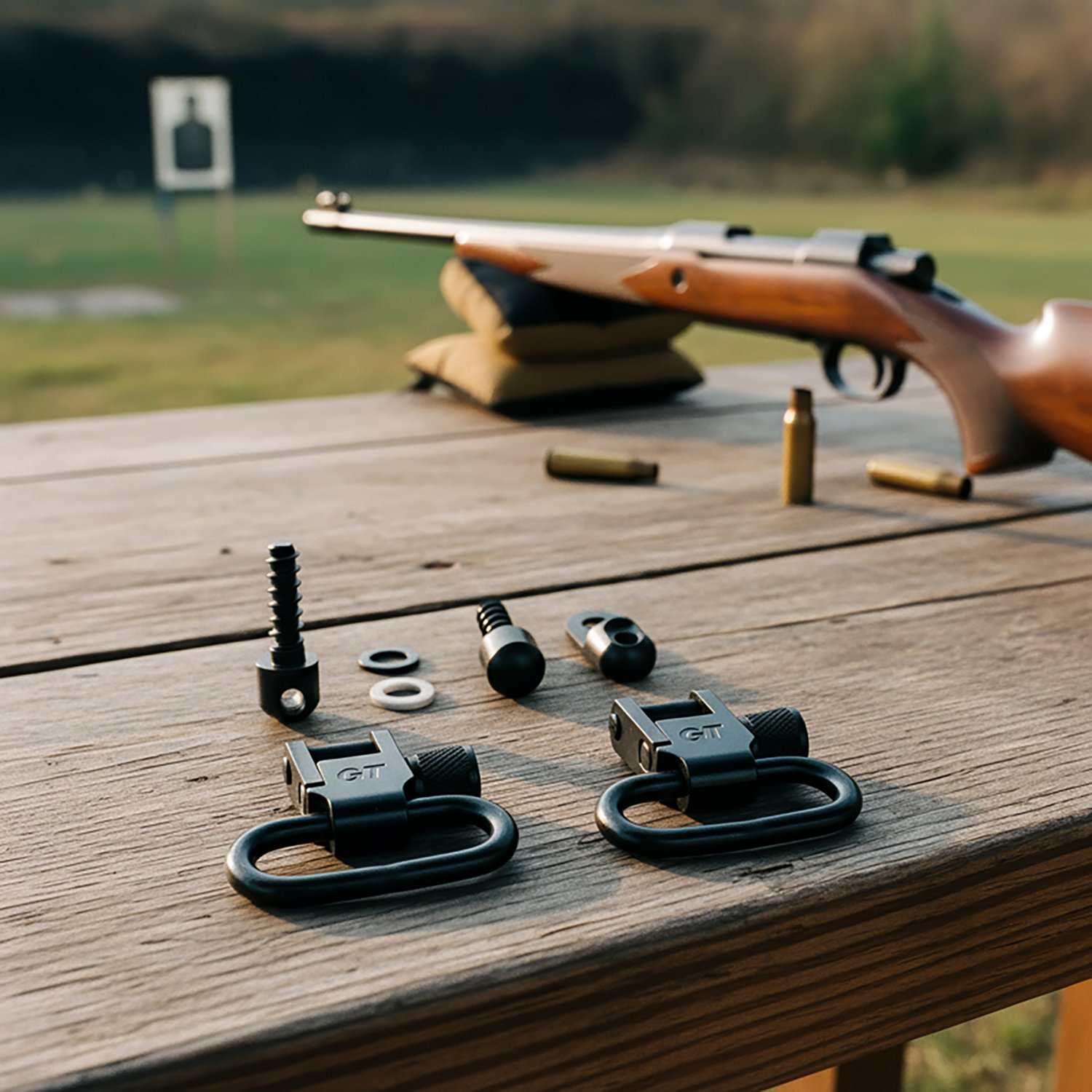 Grovtec Ruger Carbine Auto/Single Locking Swivel Set - view number 2