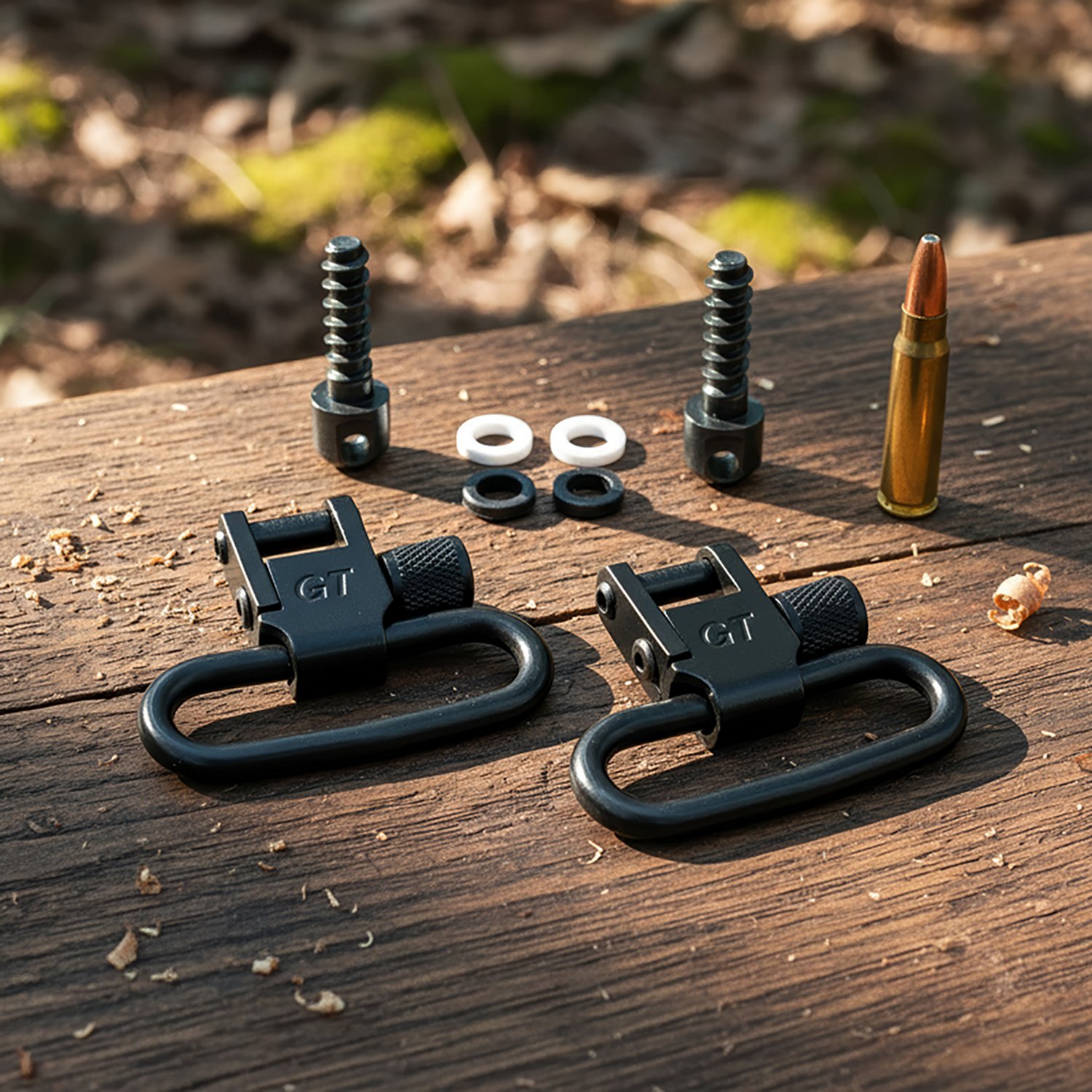 Grovtec Wood Screw 1.25" Forend Locking Swivel Set - view number 2