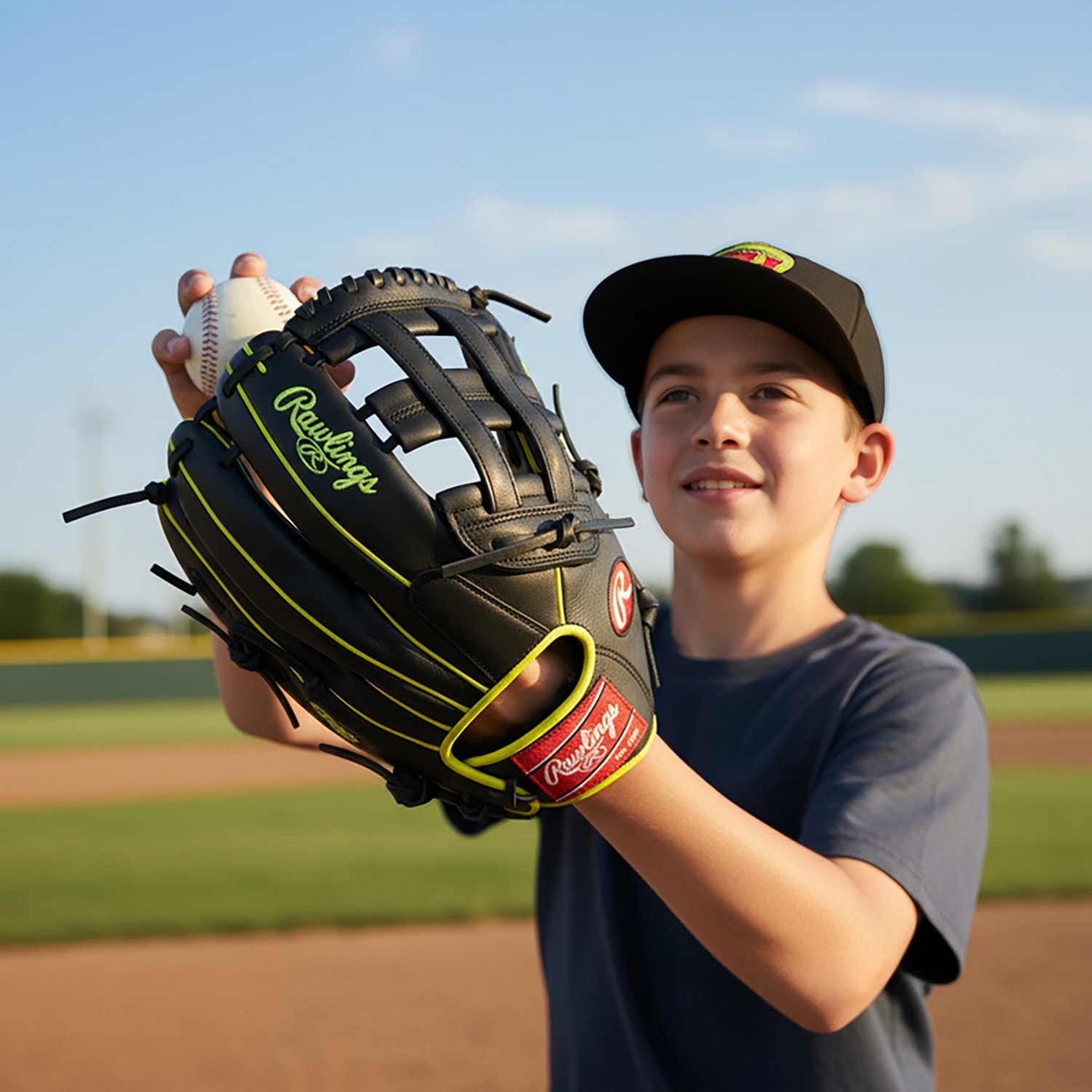 Rawlings 12 in Kids' Select Pro Lite Aaron Judge Fielding Baseball Glove - view number 5