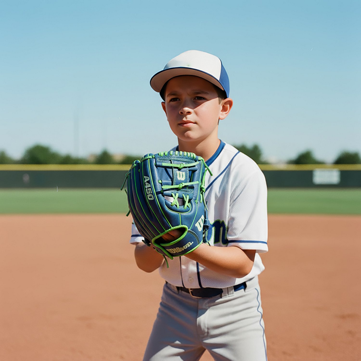 Wilson 10.75 in Youth A450 Infield Baseball Glove - view number 5