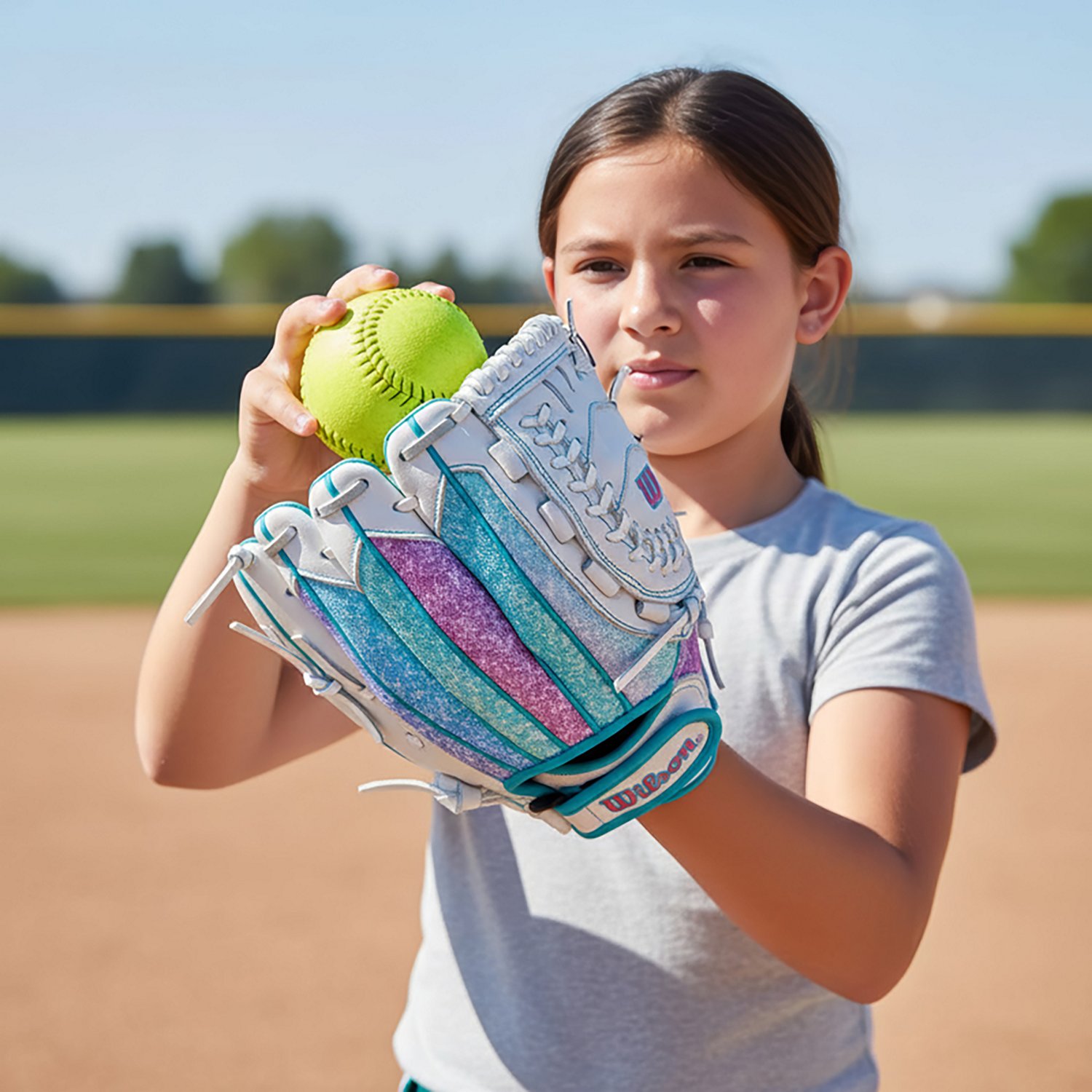 Wilson 11 in A440 Flash Fielding Fast Pitch Glove - view number 5