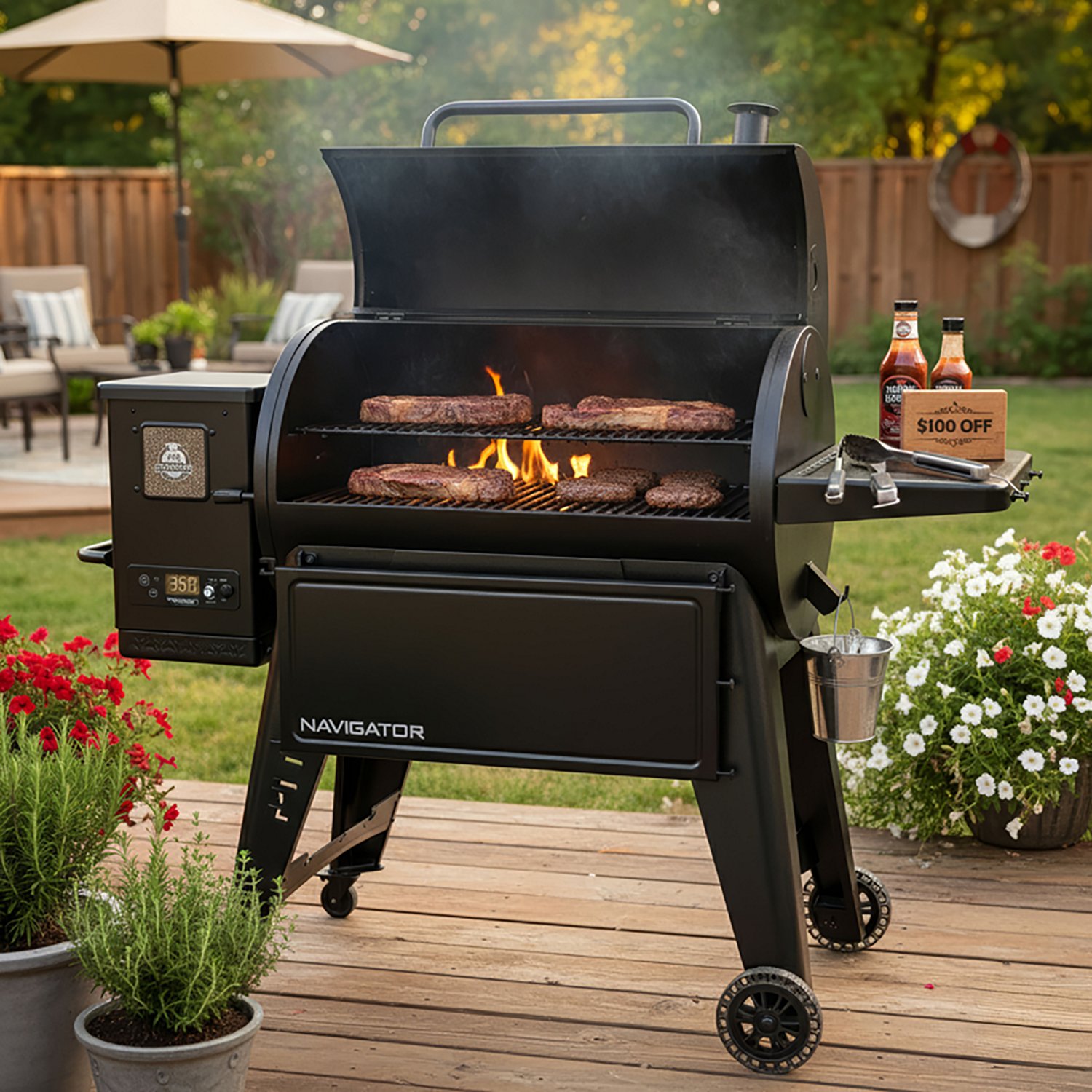 Pit Boss Navigator 1000 Wood Pellet Grill - view number 7
