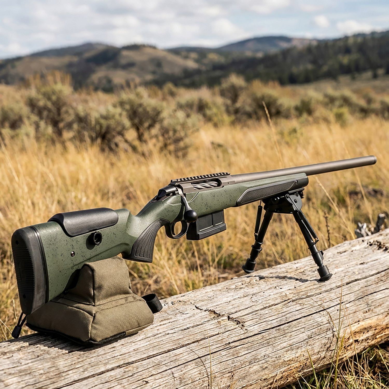 Tikka T3x Super Varmint .308 Win Bolt-Action 23.70" Tungsten/Green Threaded Rifle - view number 2