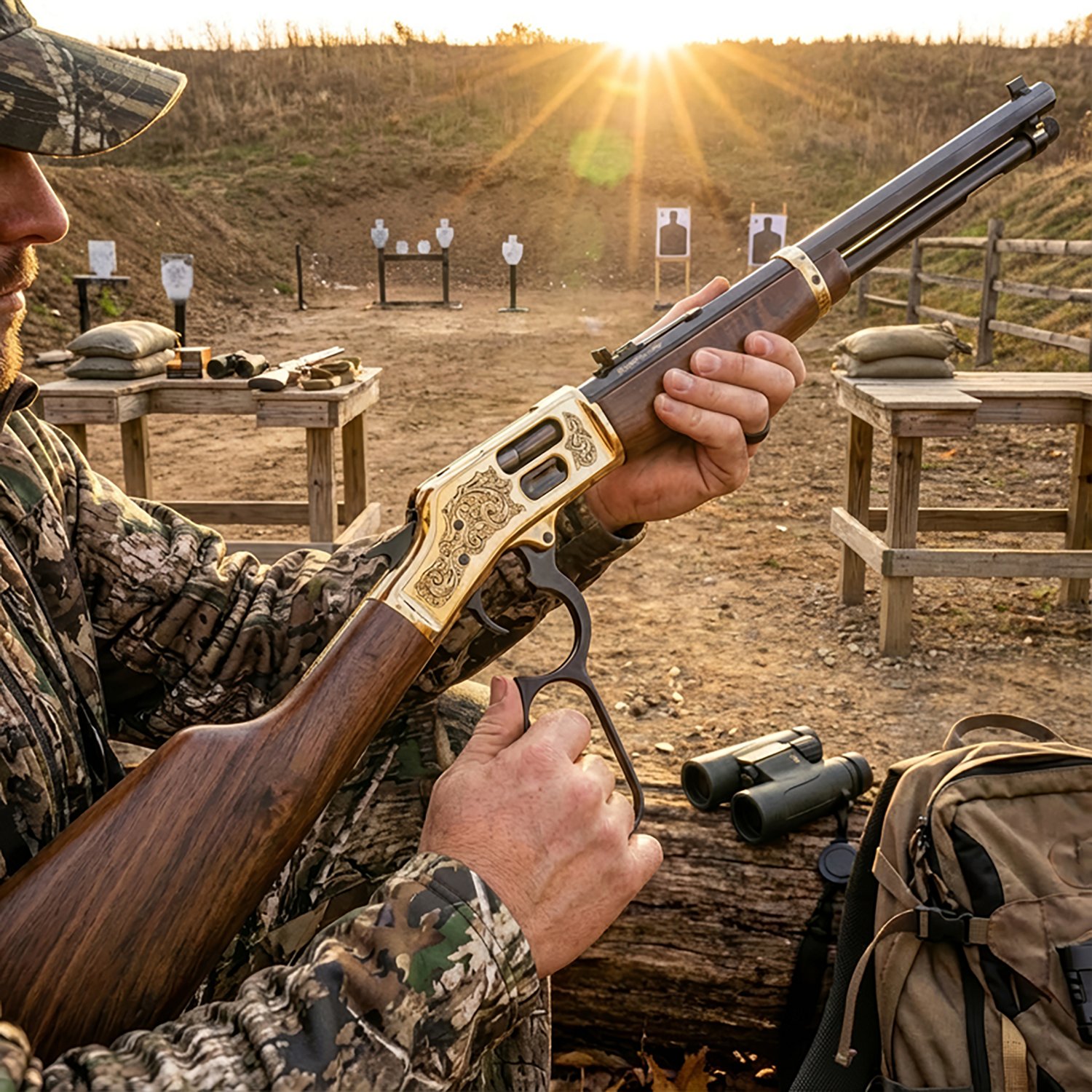 Henry Side Gate Deluxe .45 Colt Lever Action Rifle - view number 3