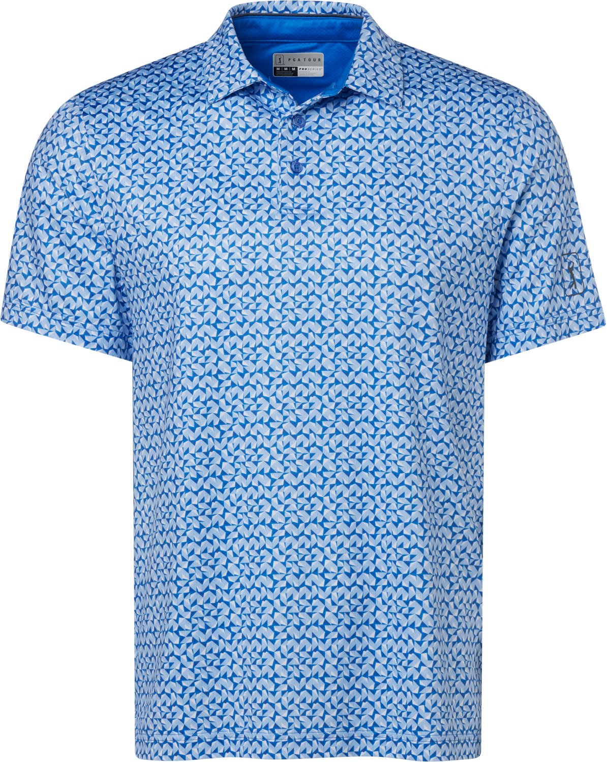 PGA Tour Men’s Abstract Geo Print Polo Shirt - view number 5