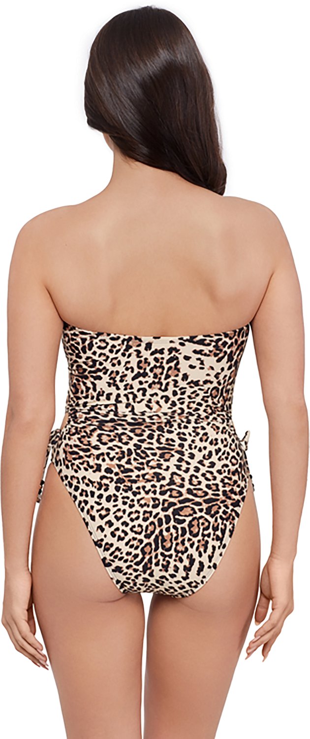 O'Rageous Juniors' Cheetah Cut Out Tunnel Tie 1-Piece Swimsuit - view number 2
