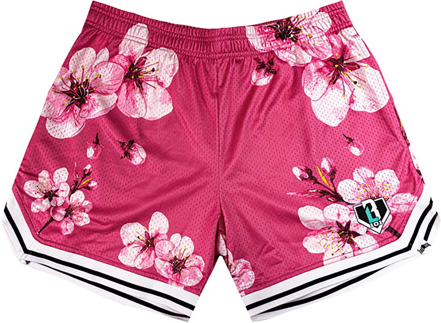 Baseball Lifestyle 101 Boys' Cherry Blossoms Court Shorts 5 in