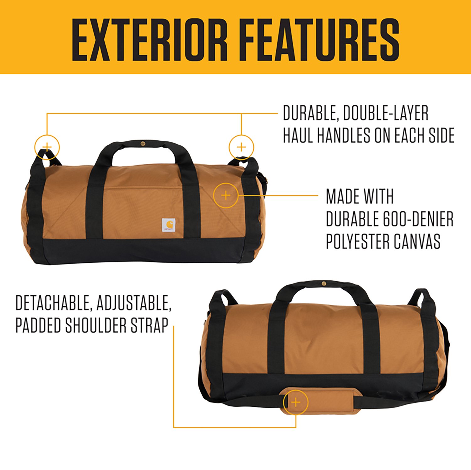 Carhartt 40 L Classic Round Duffel Bag - view number 2