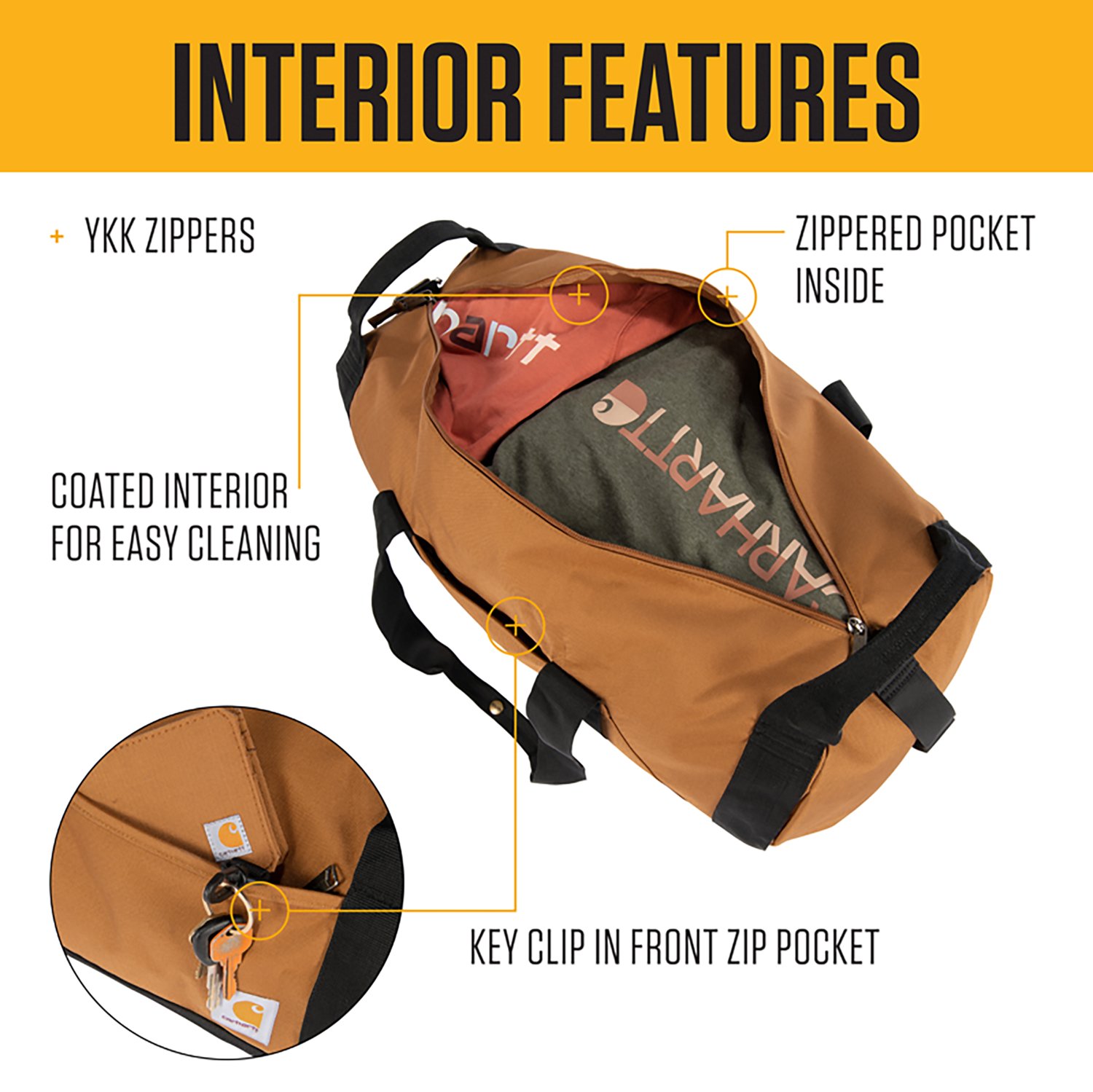 Carhartt 40 L Classic Round Duffel Bag - view number 3