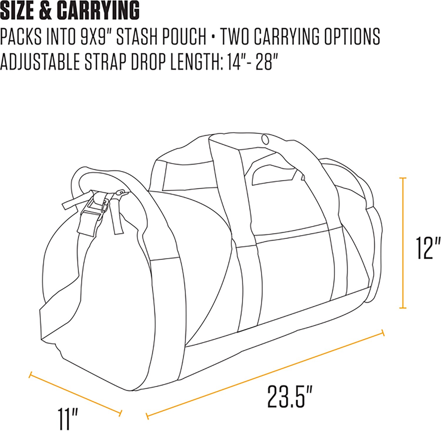 Carhartt 40 L Classic Round Duffel Bag