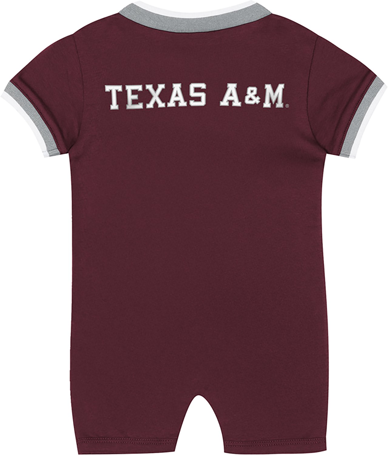 Outerstuff Infants' Texas A&M University Scatter Print Pinch Short Sleeve Romper - view number 2