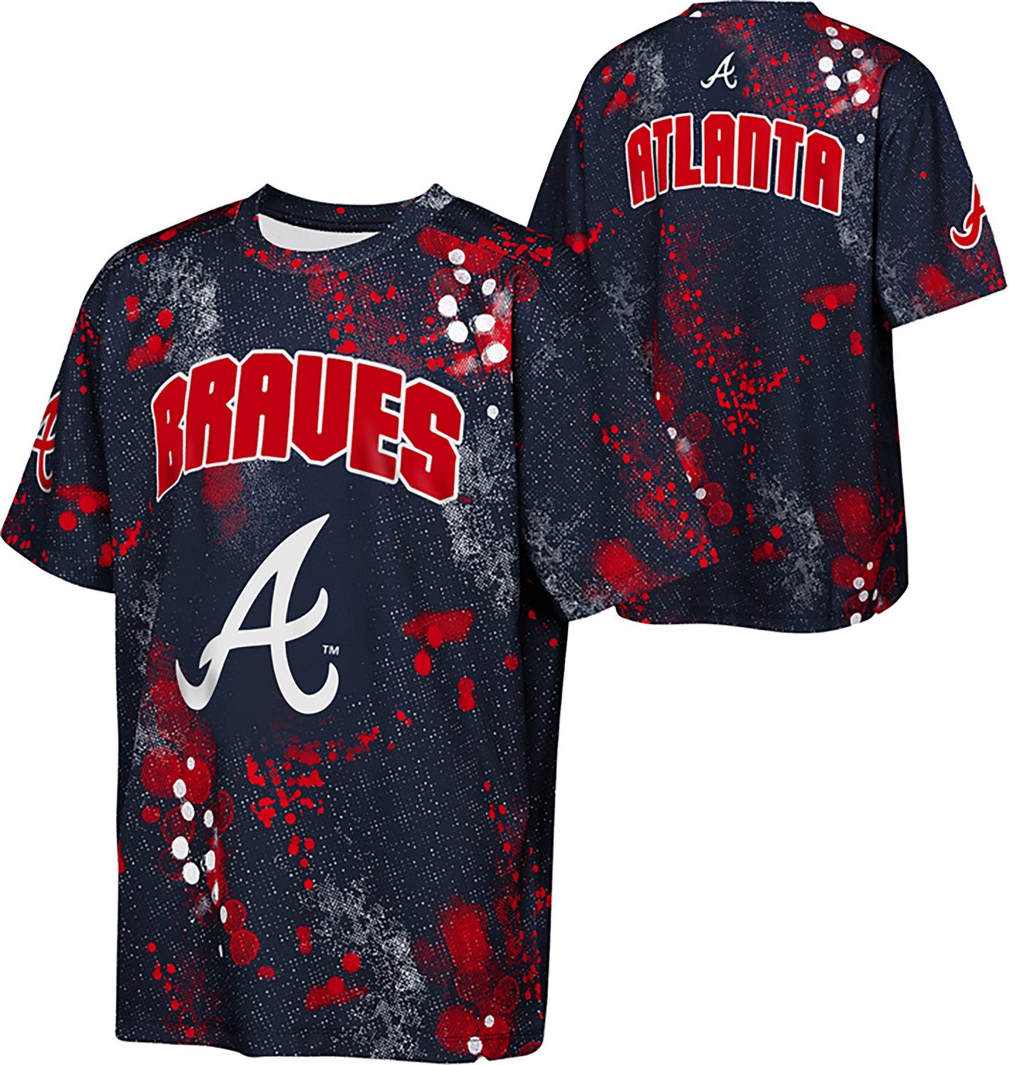 Outerstuff Boys' Atlanta Braves Stadium Lights Sublimation Graphic T-shirt - view number 3