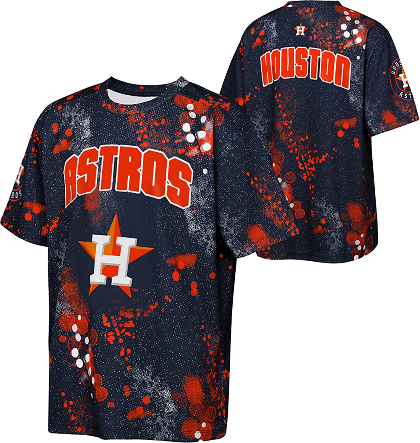 Outerstuff Boys' Houston Astros Stadium Lights Sublimation Graphic T-shirt - view number 3