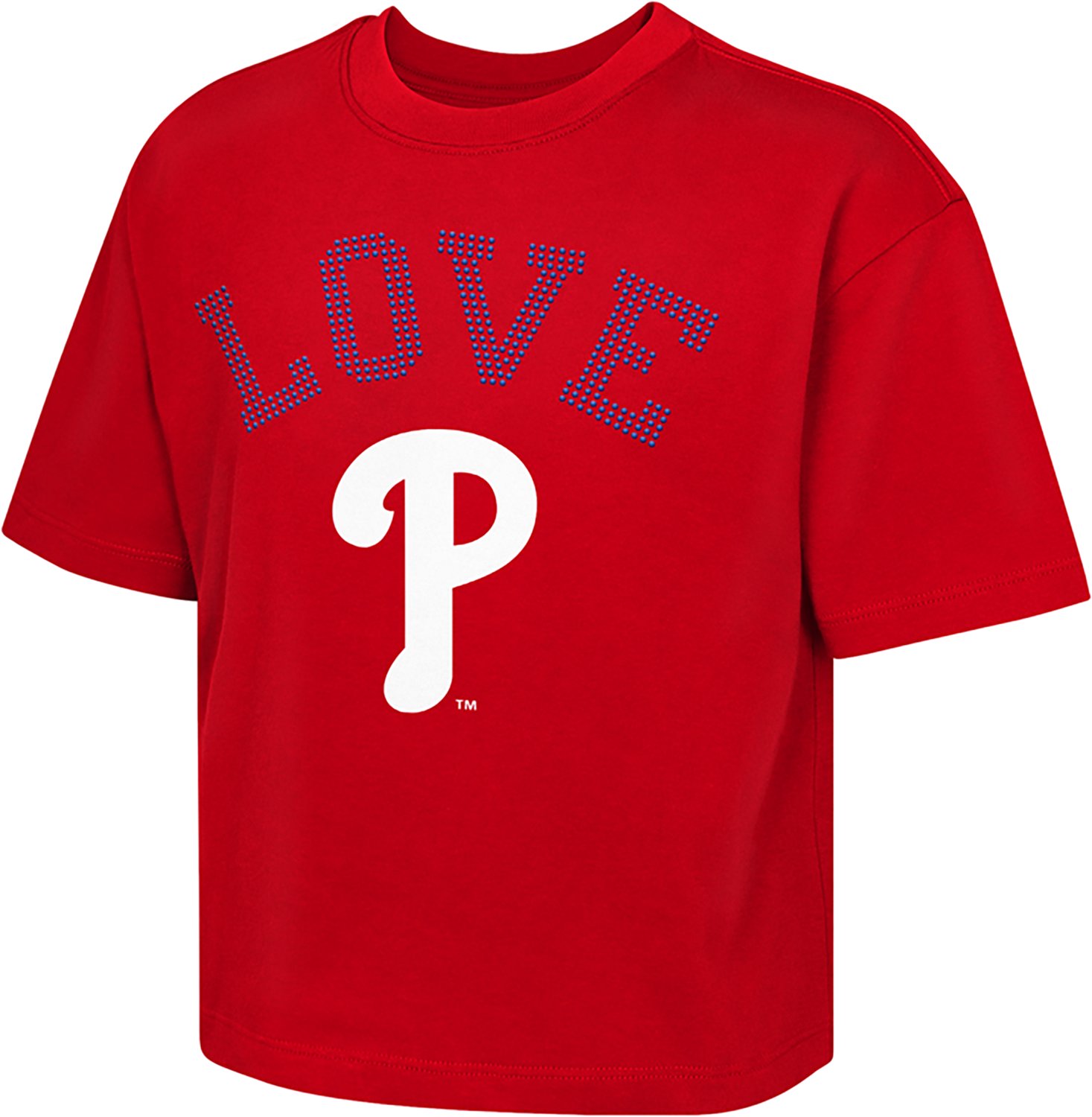 Outerstuff Girls' Philadelphia Phillies Stone Love Boxy Graphic T-shirt