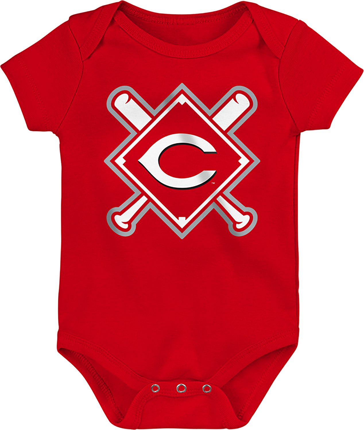 Outerstuff Infants' Cincinnati Reds Home Plate Creeper Set 3-Pack - view number 3