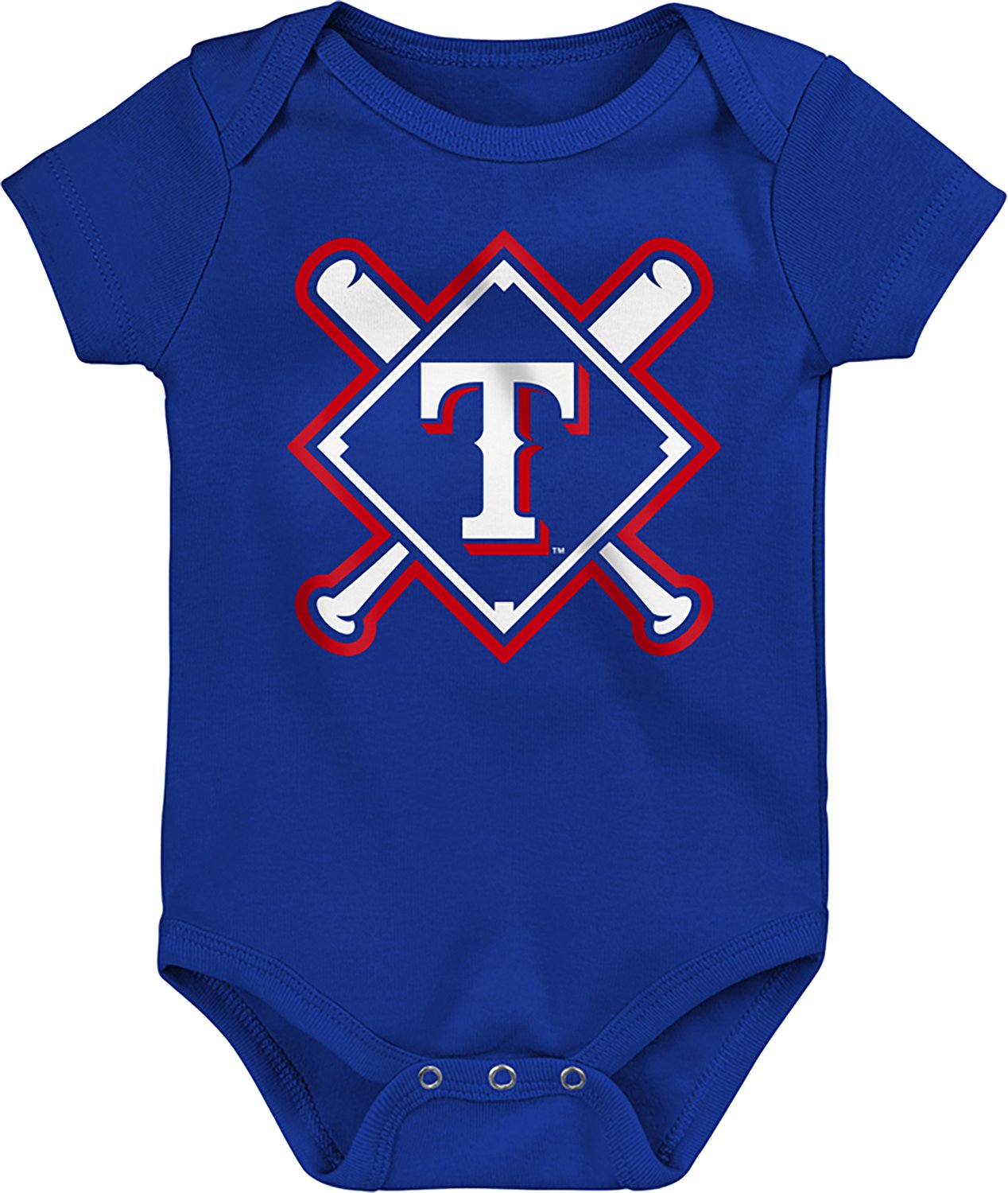 Outerstuff Infants' Texas Rangers Home Plate Creeper Set 3-Pack - view number 3