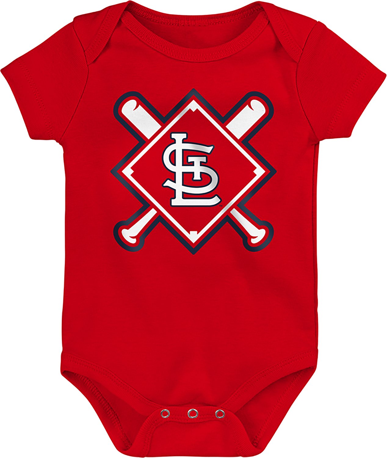 Outerstuff Infants' St. Louis Cardinals Home Plate Creeper Set 3-Pack - view number 3