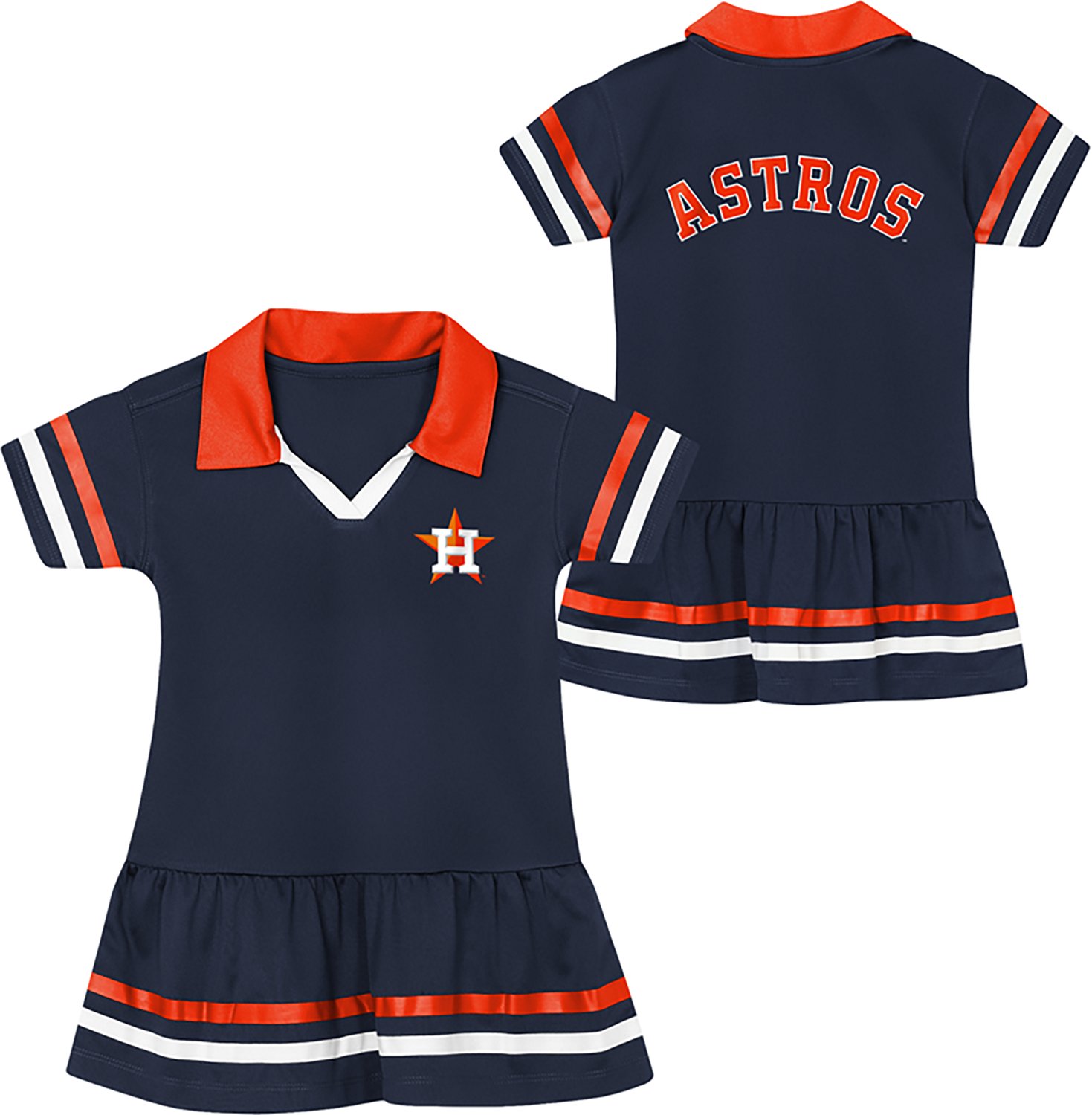 Outerstuff Toddler Girls' Houston Astros BB Hit Fashion Dress - view number 3