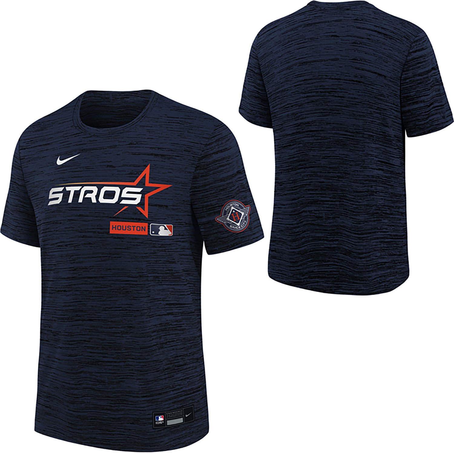 Nike Boys' Houston Astros City Connect AC Velocity Graphic T-shirt - view number 3