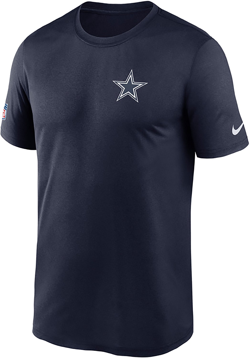 Nike Men's Dallas Cowboys Dri-Fit Small Logo Legend Graphic T-shirt - view number 2
