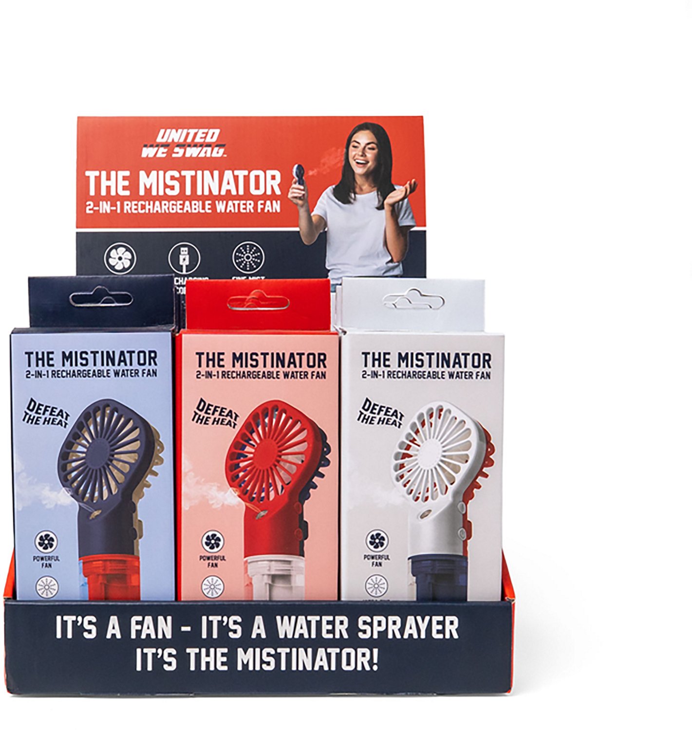 United We Swag The Mistinator 2-in-1 Rechargeable Misting Fan - view number 7