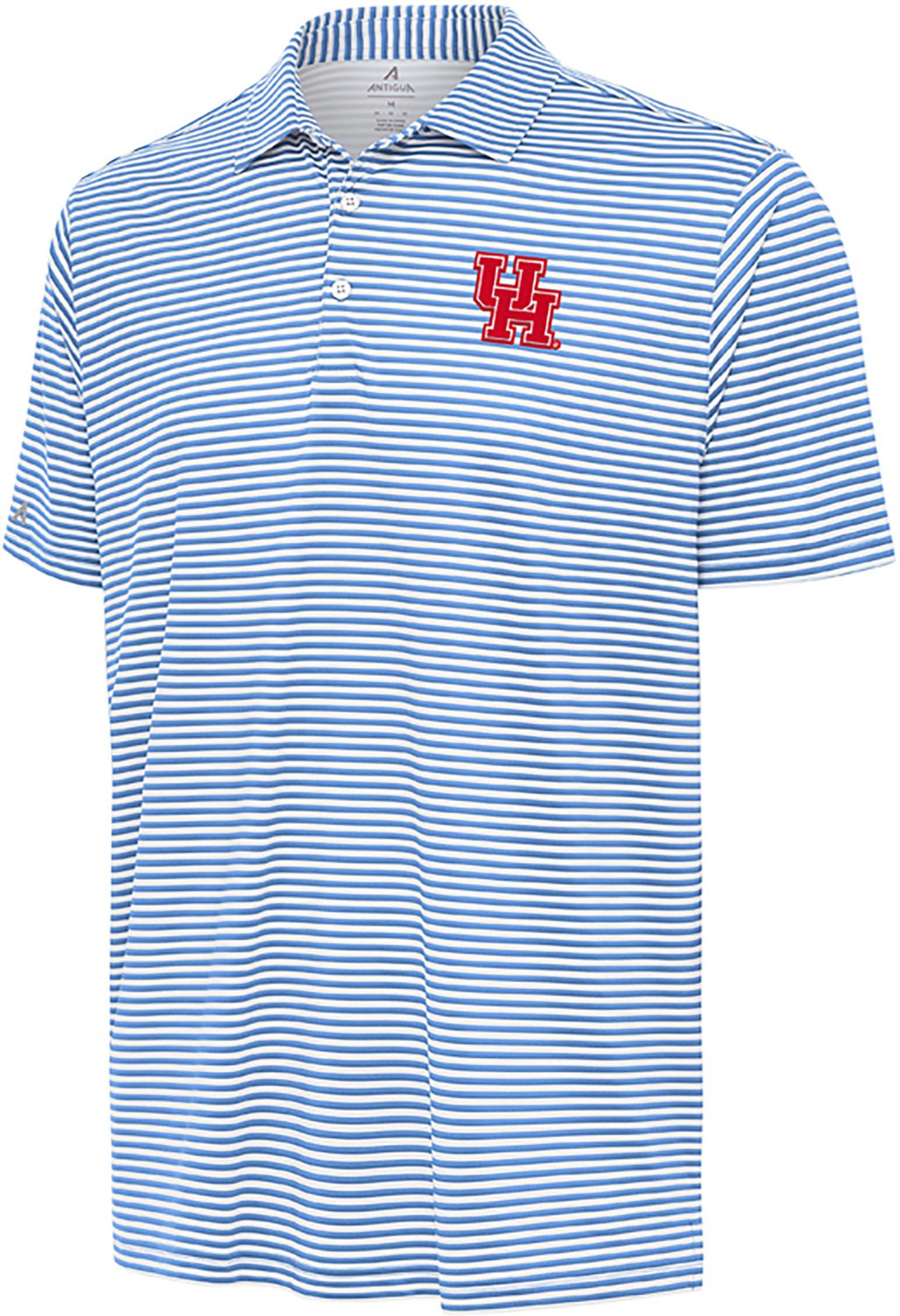 Antigua Men's Houston Cougars Primary Logo Skills Short Sleeve Polo Shirt