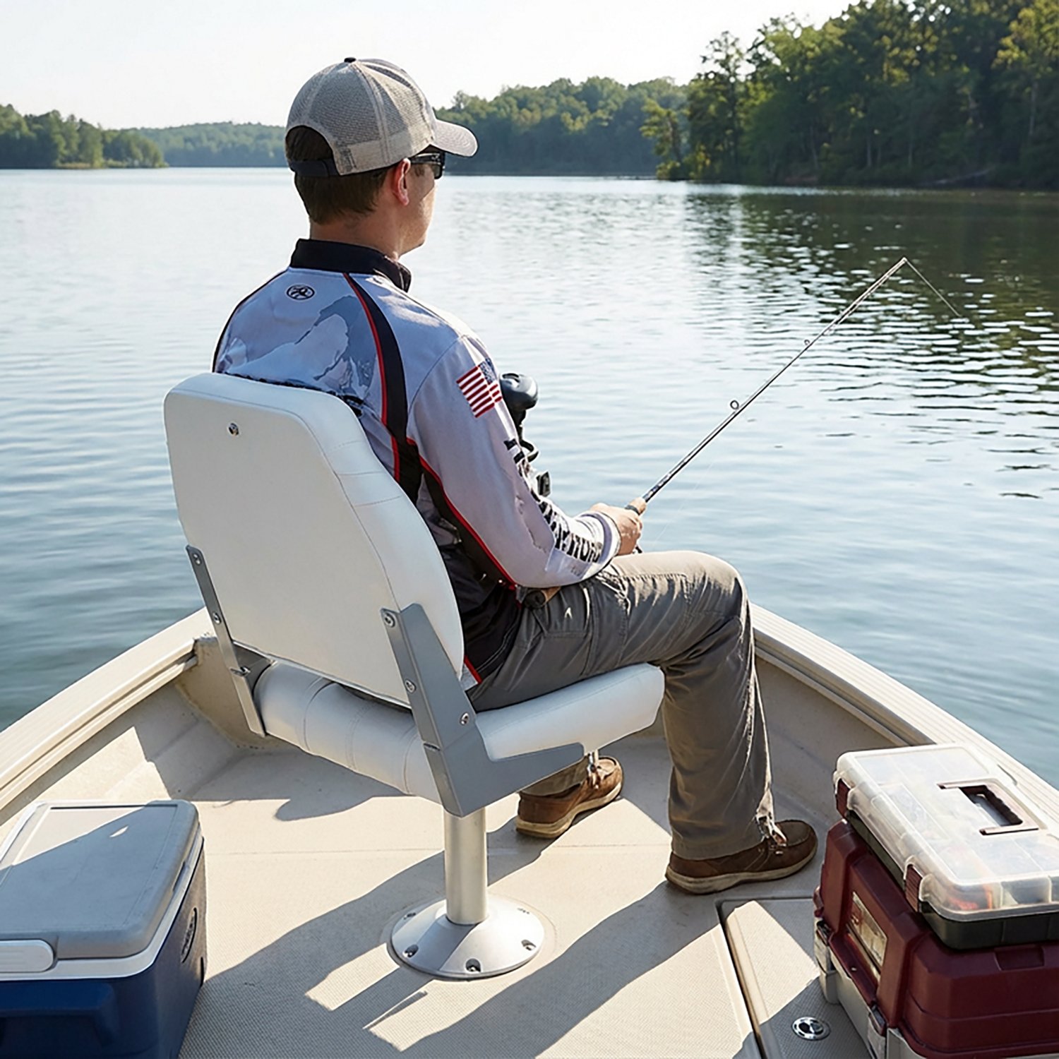 Marine Raider Low-Back Boat Seat - view number 4