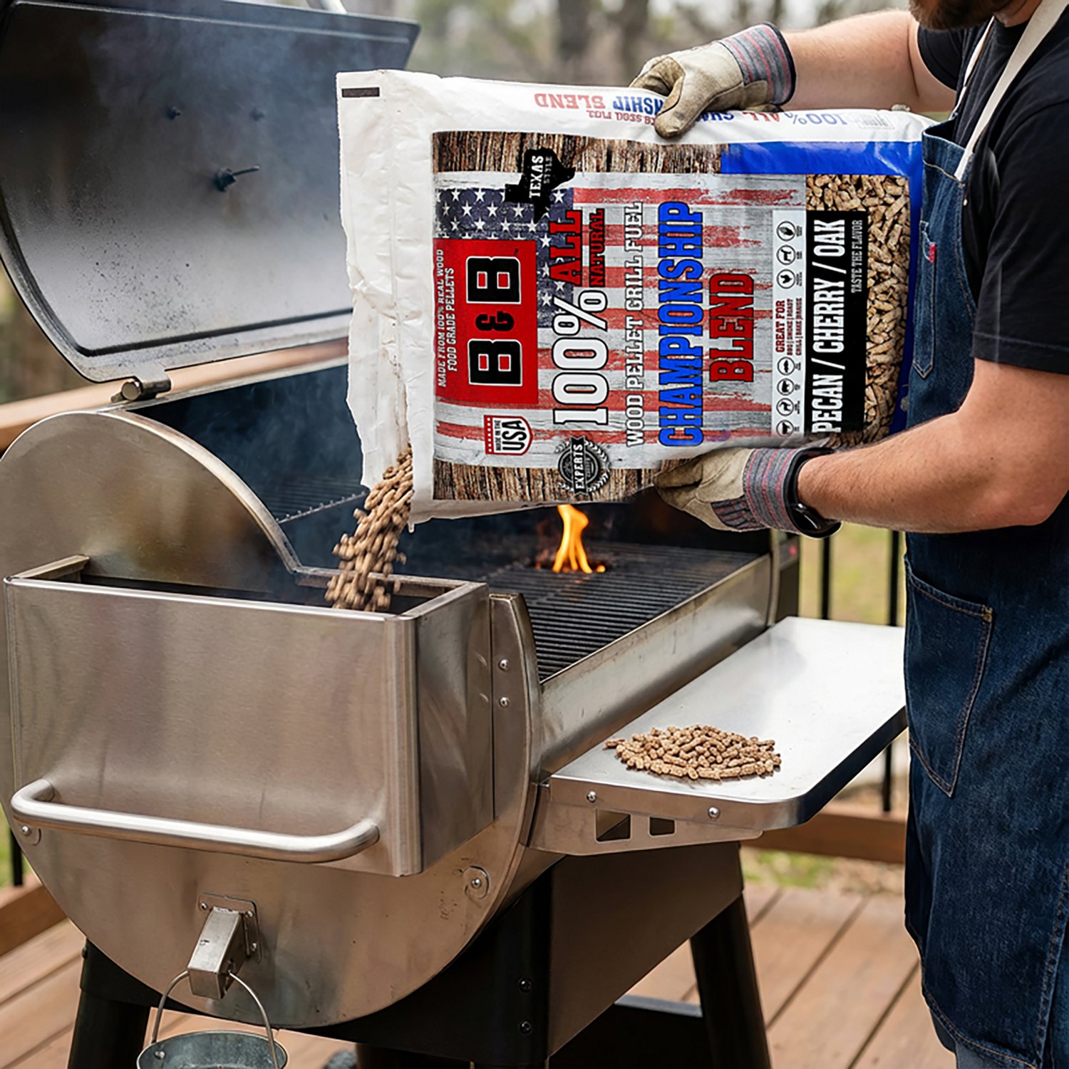 B&B 40 lb Championship Blend Pellet Grill Fuel                                                                                   - view number 2