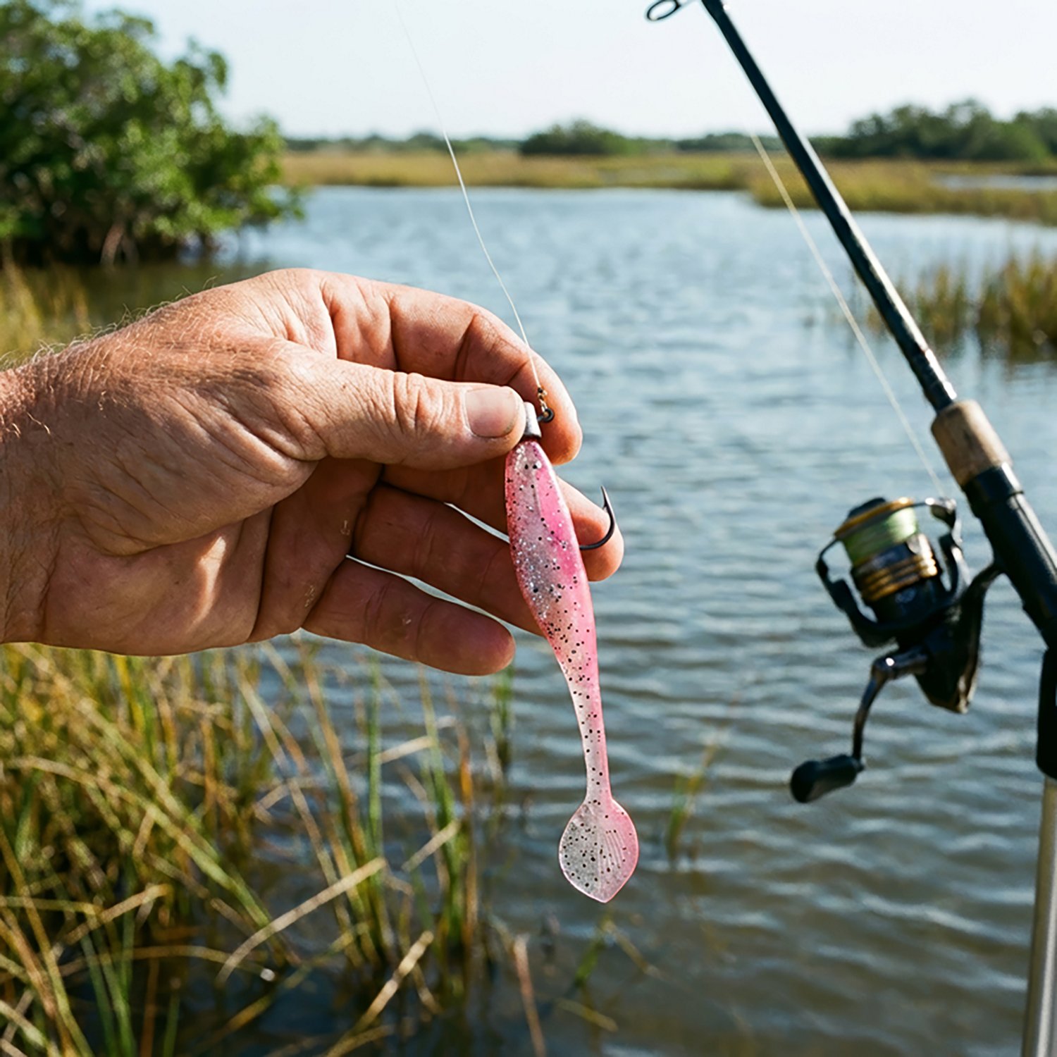 Kelley Wigglers 5 in Willow Tail Shad Jighead 6-Pack                                                                             - view number 2