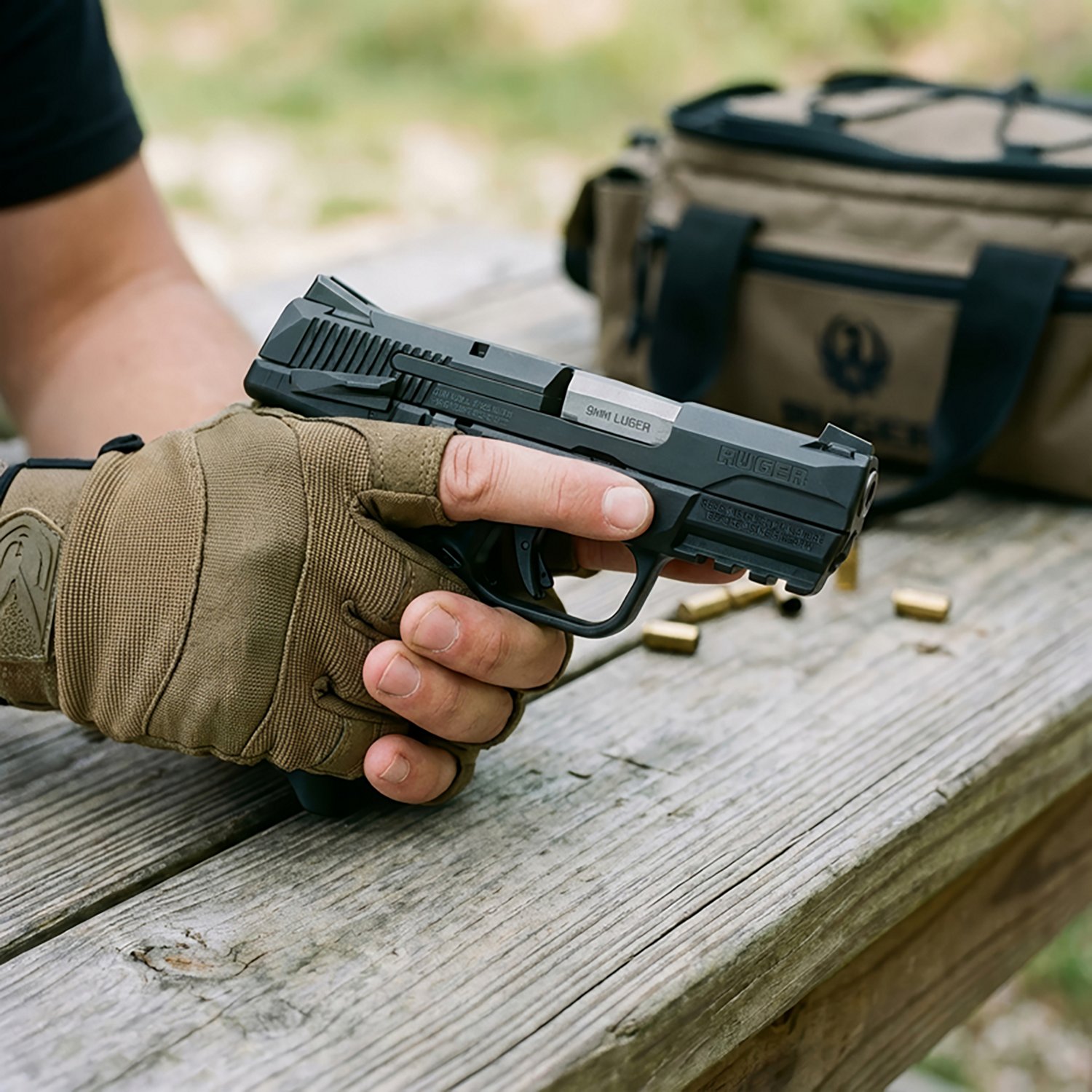 Ruger American MS 9mm Sub-Compact 17-Round Pistol                                                                                - view number 5