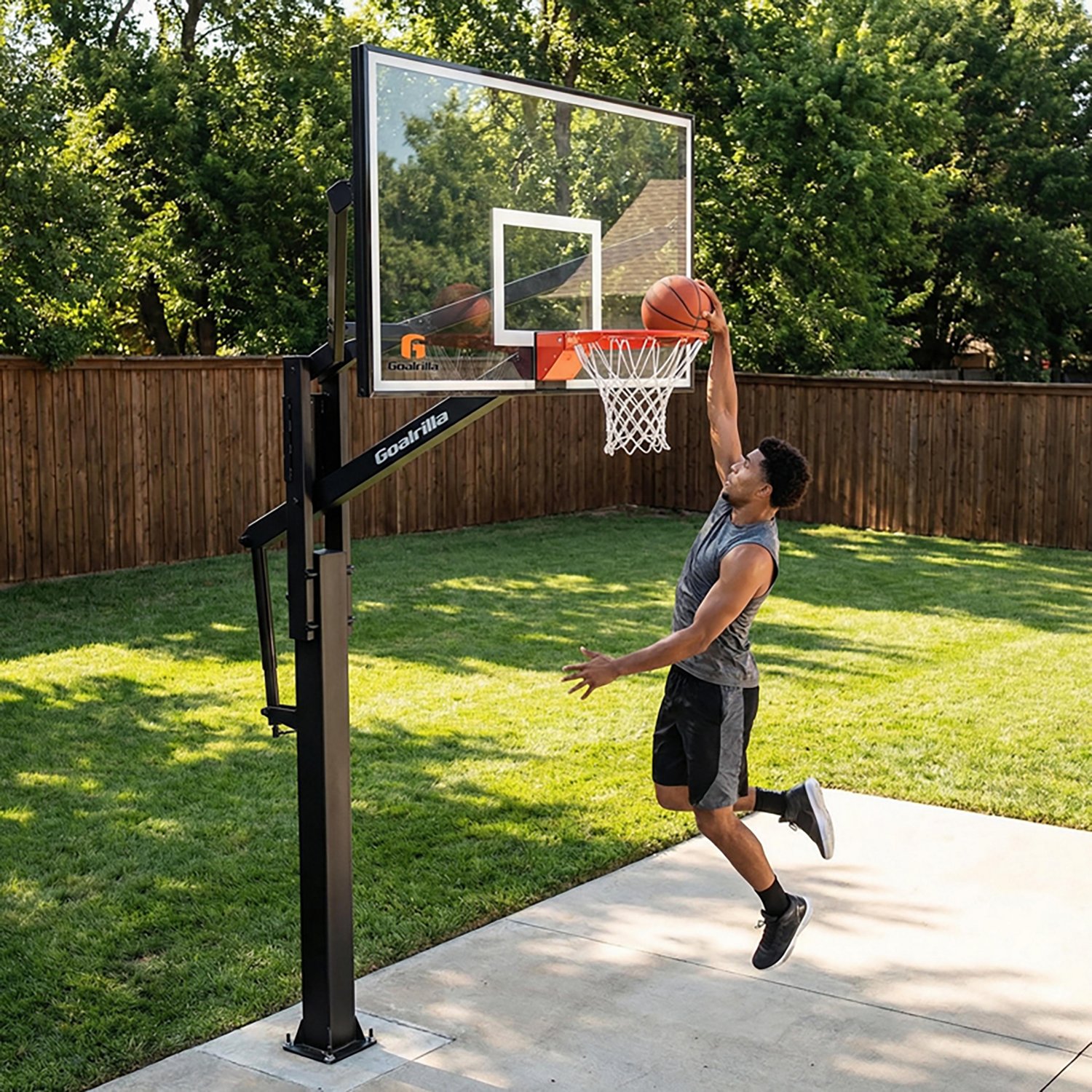 Goalrilla FT Series 72 in Inground Tempered Glass Basketball Hoop