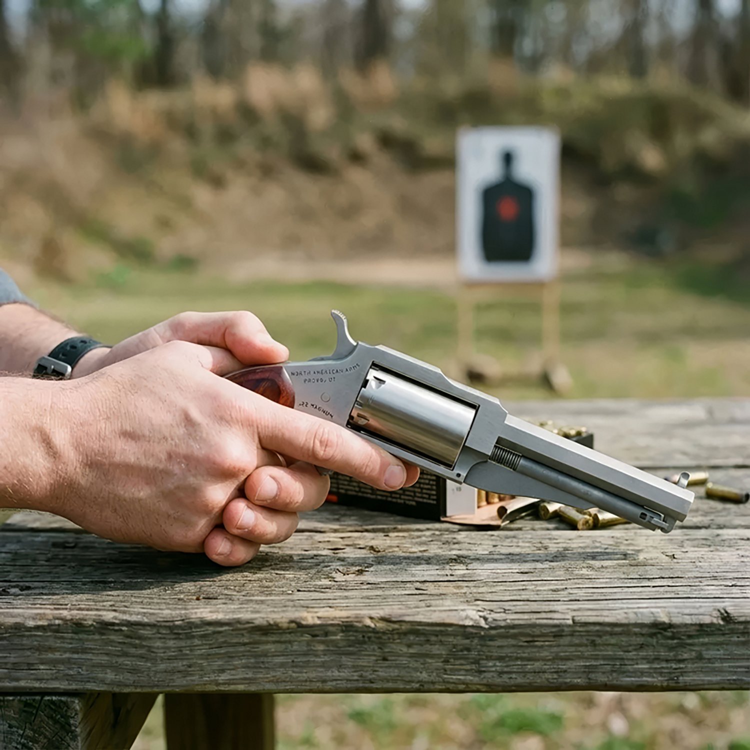 North American Arms 1860 The Earl 3 in .22 WMR/.22 LR Revolver - view number 3