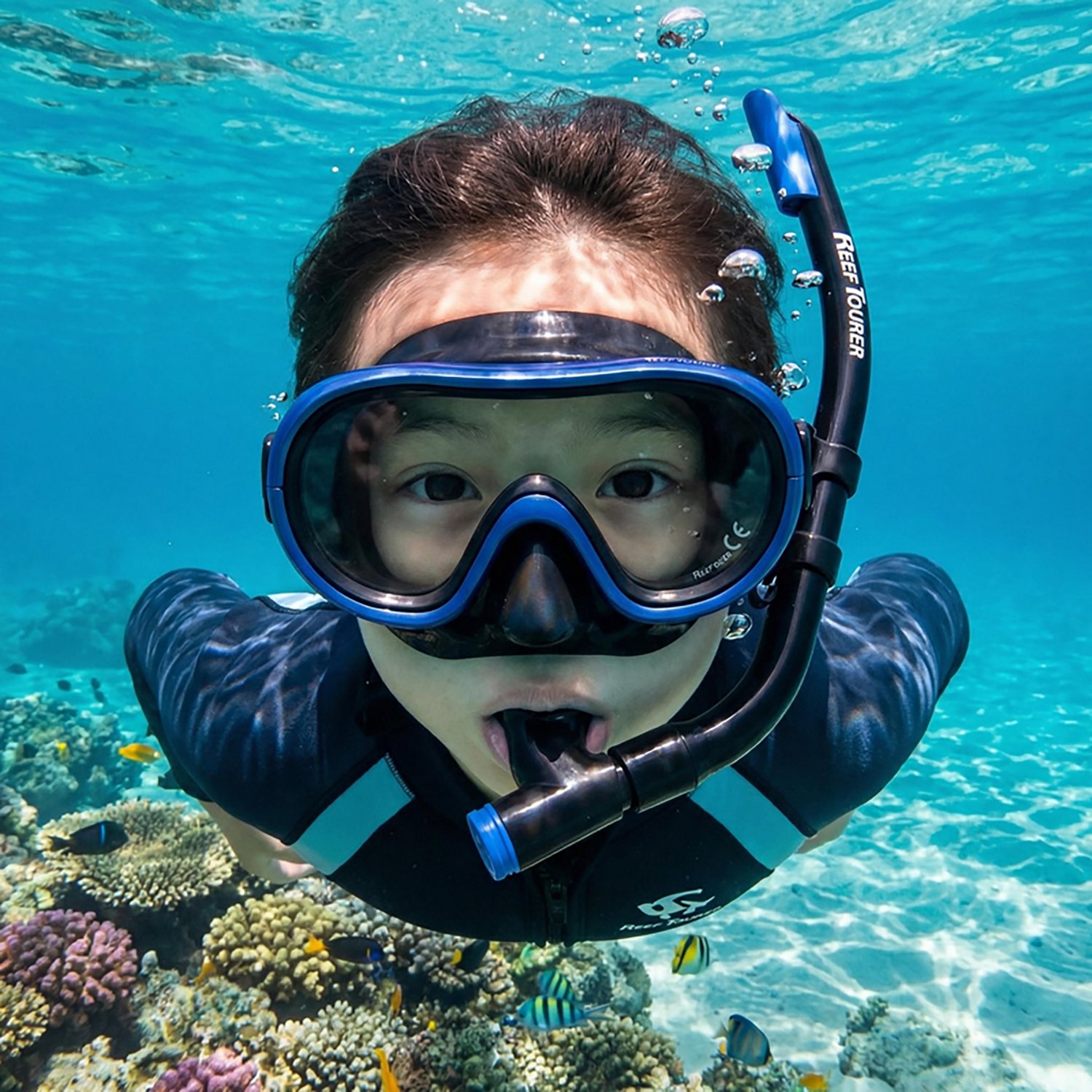 ReefTourer Youth Single-Window Mask and Snorkel Set - view number 5