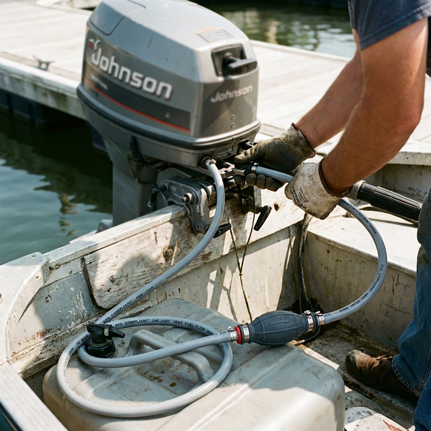 Marine Raider Johnson Evinrude 0.38 in x 6 ft Fuel Line Kit                                                                      - view number 2