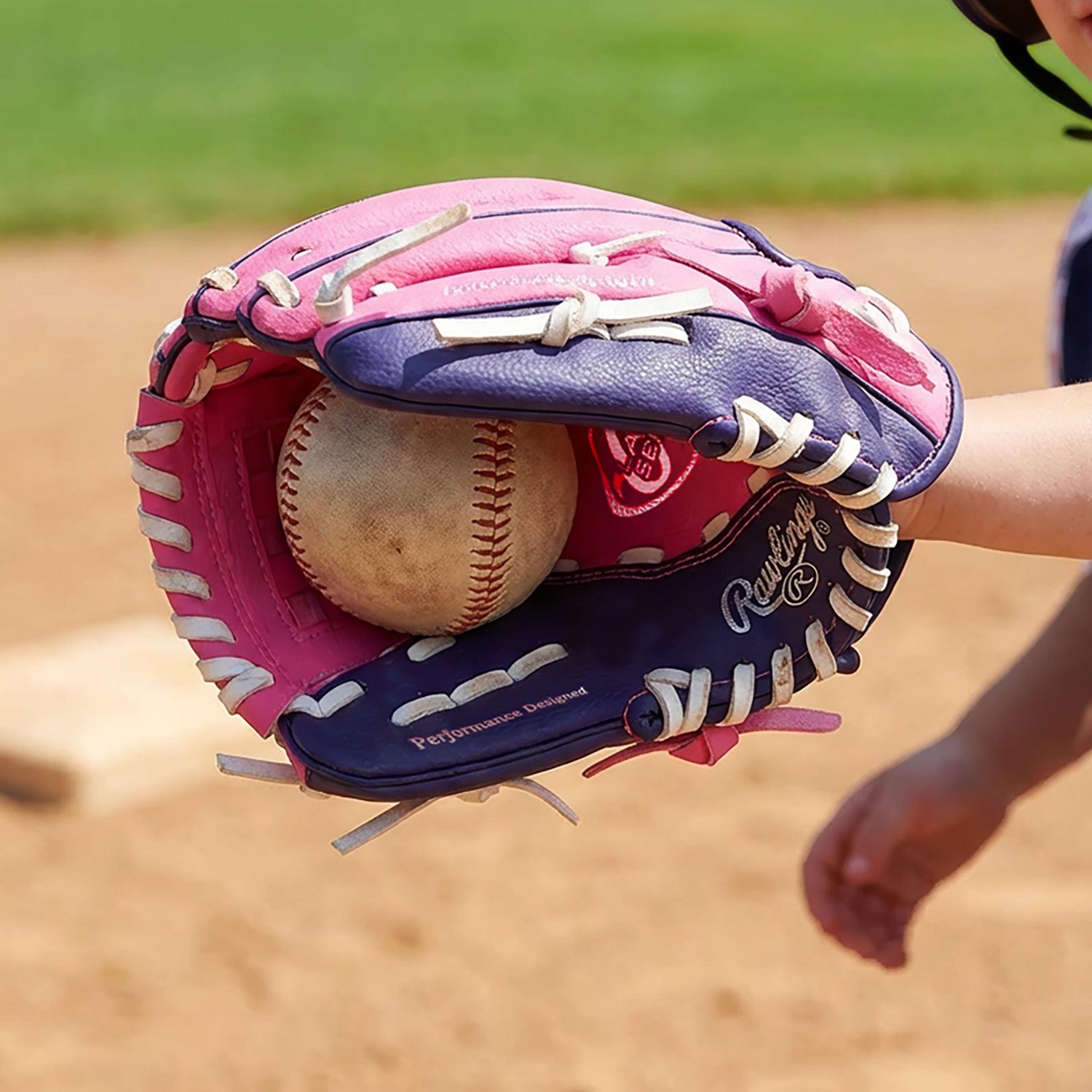 Rawlings Girls' Players 9 in T-ball Utility Glove - view number 4
