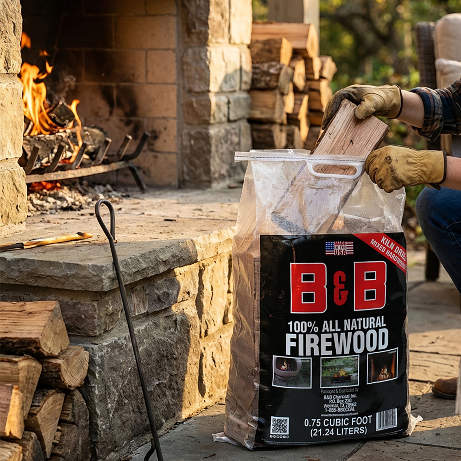 B&B Kiln Dried 0.75 cu ft Natural Firewood                                                                                       - view number 2