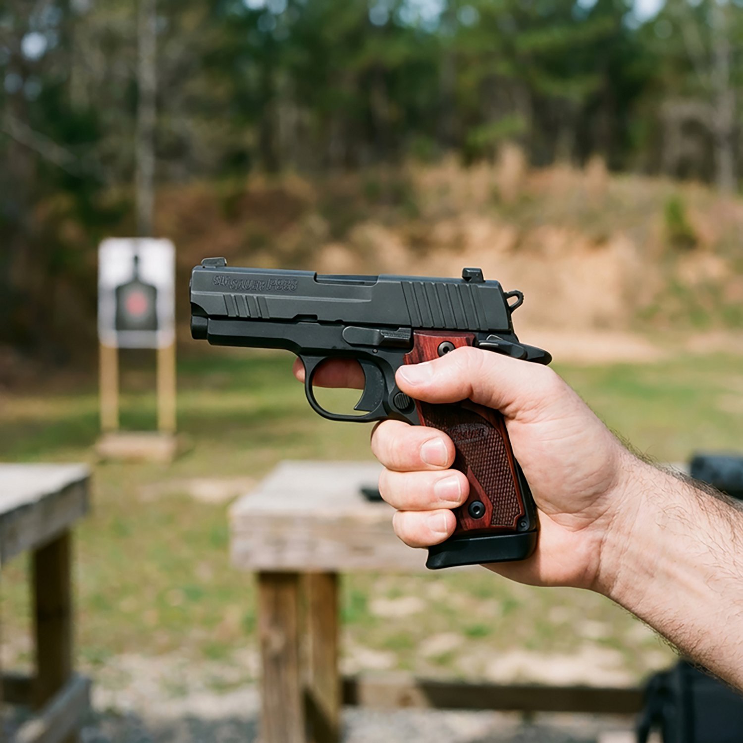 Sig Sauer P938 BRG Rubber MA 9mm Sub-Compact 7-Round Pistol - view number 2