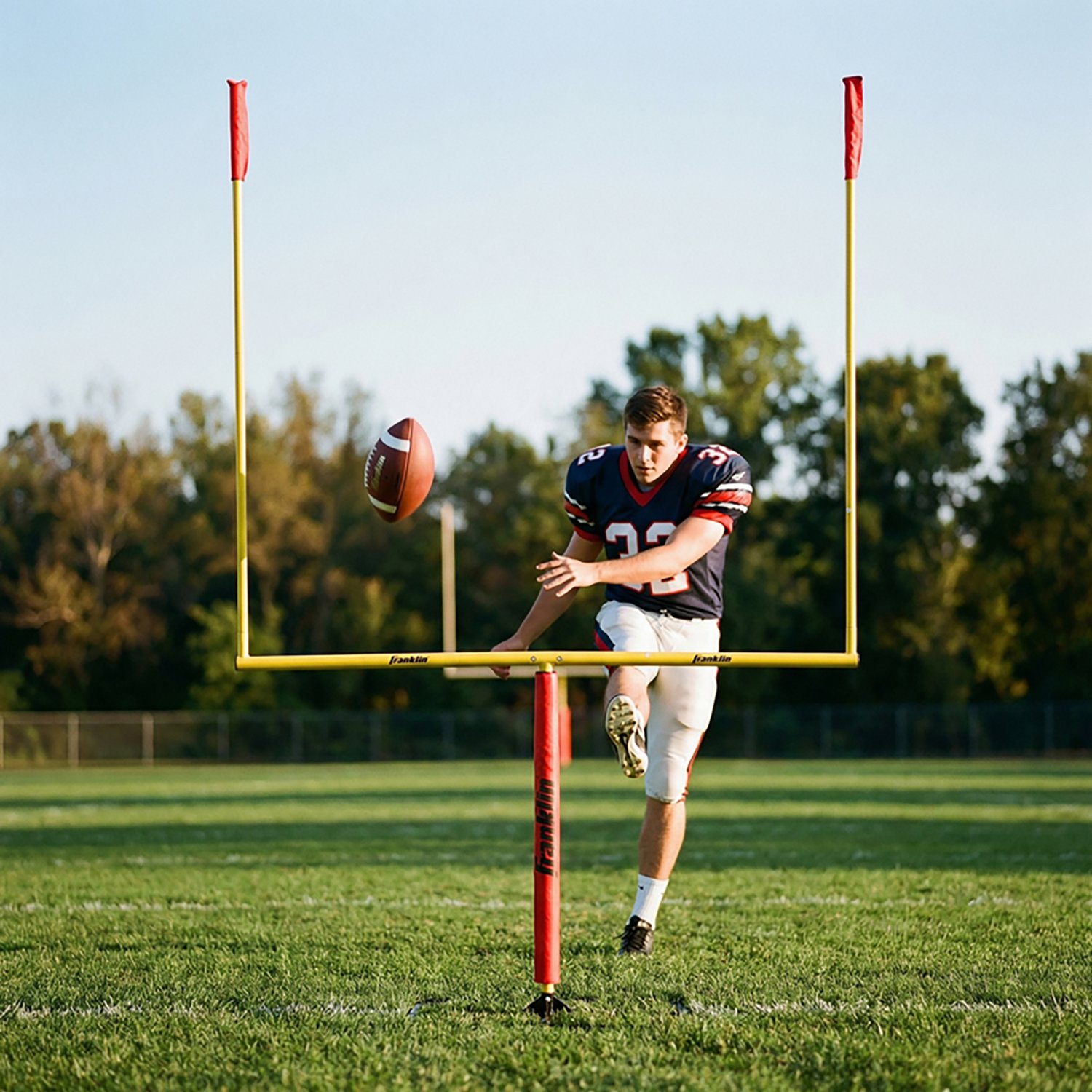 Franklin 8 ft 6 in x 5 ft 6 in Authentic Steel Football Goal Post - view number 6