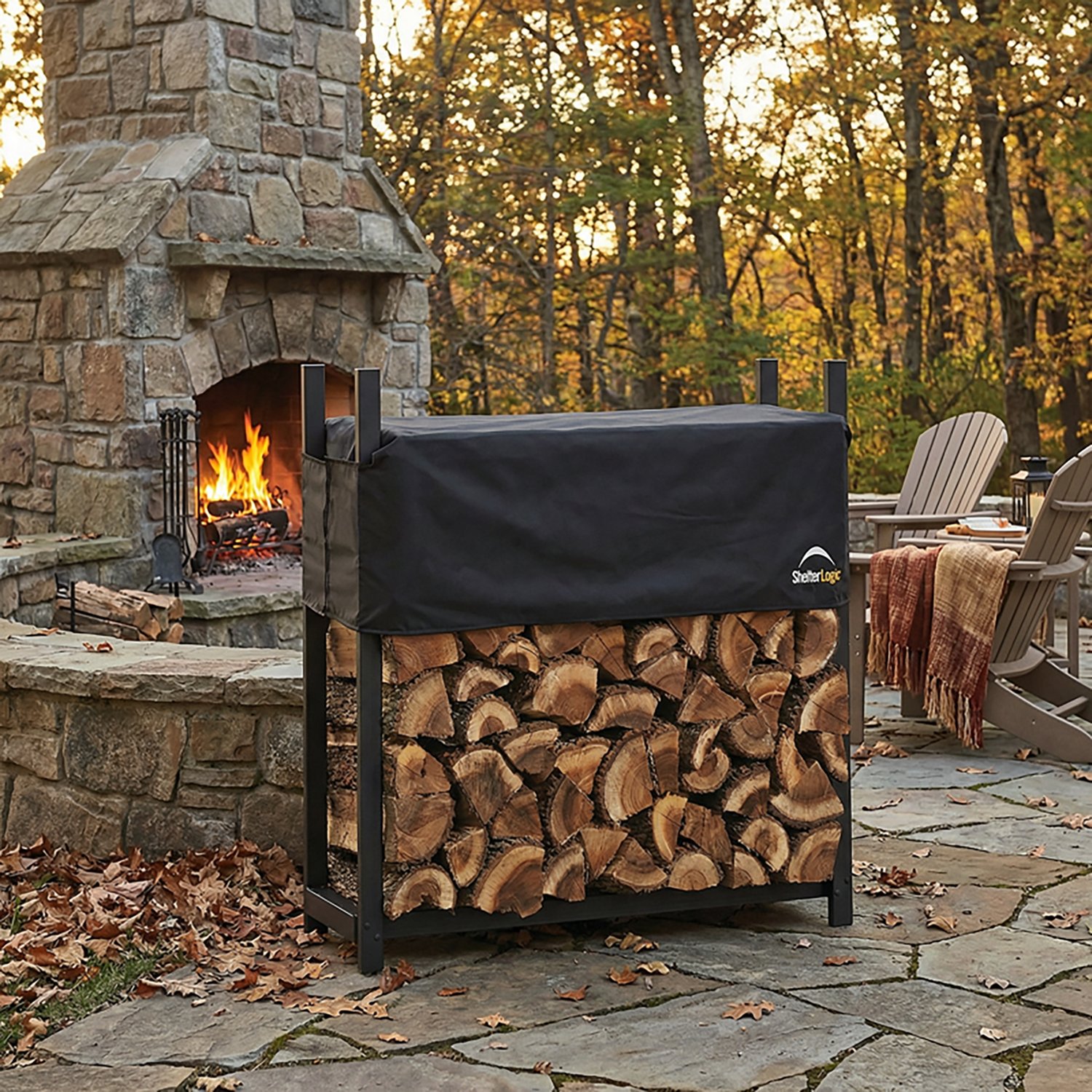 ShelterLogic 4 ft Ultra Duty Firewood Rack with Cover - view number 3