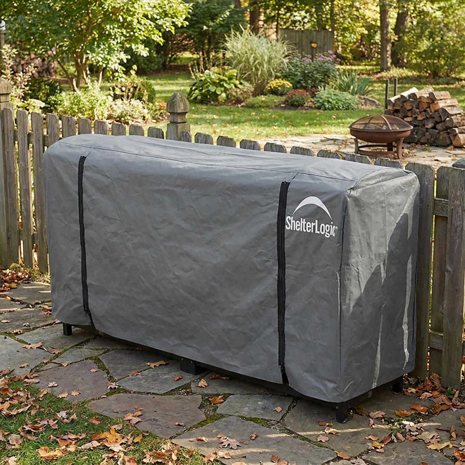 ShelterLogic 8 ft Full-Length Firewood Rack Cover - view number 3